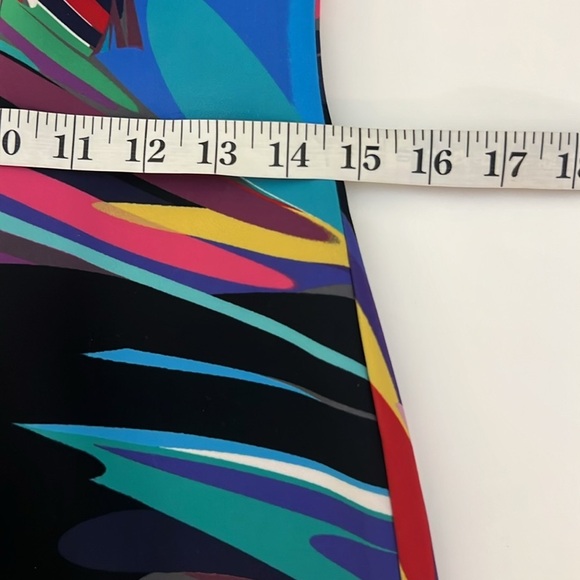 Trina Turk Majestic Multicolor Halter Bodycon Knee Dress,Exclt. Condition,Size 6 - Picture 9 of 10